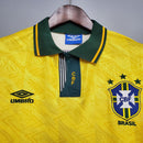 Camisa Retrô Seleção Brasil 1991/93 Home - Amarela
