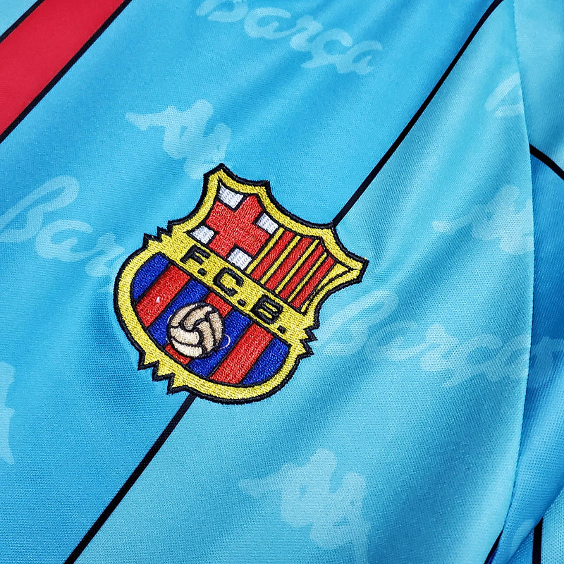 Camisa Barcelona Retrô 1996/1997 Azul Clara