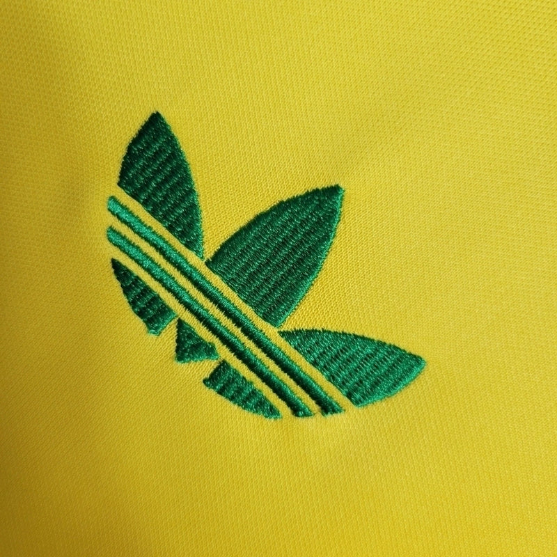 Camisa Seleção Brasileira I Retrô 1979 - Torcedor - Amarelo com detalhes em verde