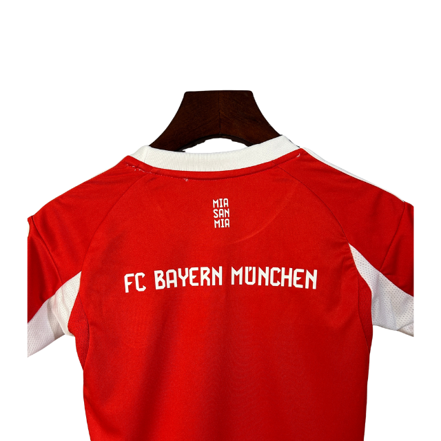 Kit Infantil Bayern de Munique I 25/26 - Vermelho e branco