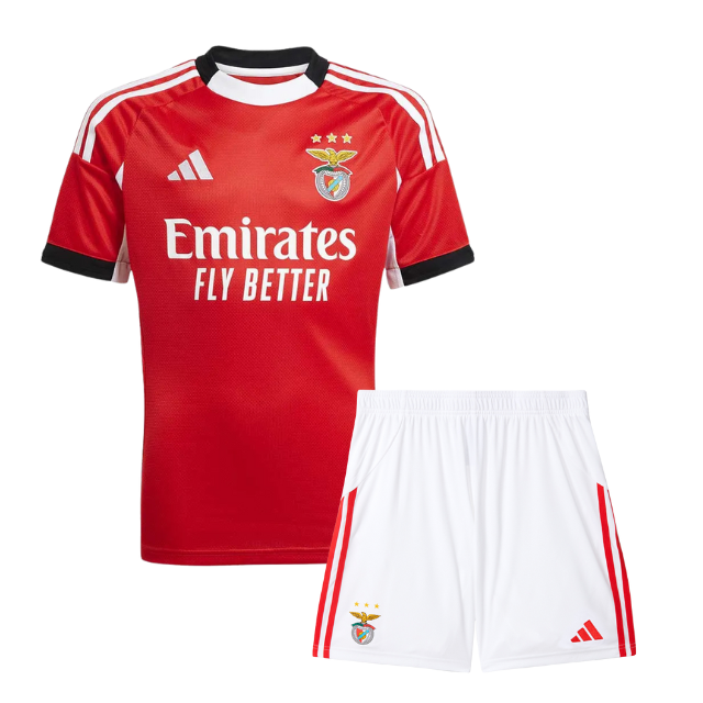 Kit Infantil Benfica I 25/26 -Vermelho e branco