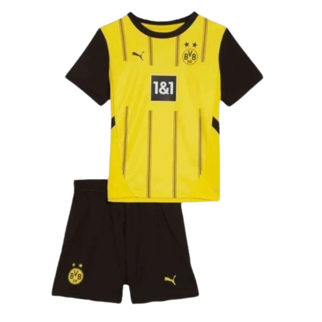 Kit Infantil Borussia Dortmund I 24/25 - Amarelo e preto