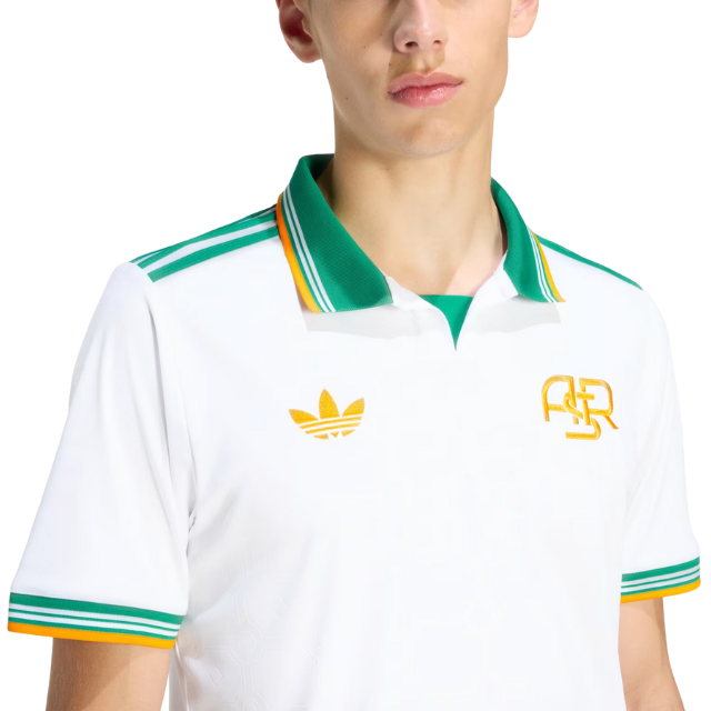 Camisa AS Roma 2025/26 Third Torcedor Masculina - Branca e verde