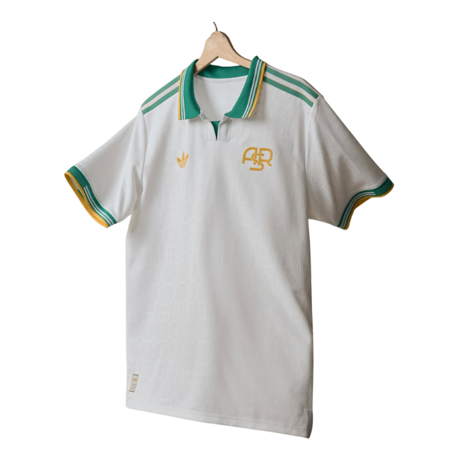 Camisa AS Roma 2025/26 Third Torcedor Masculina - Branca e verde