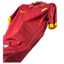 Camisa Roma Retrô Home 14/15 - Torcedor - Vinho com detalhes amarelo