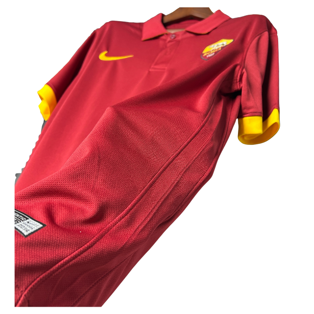 Camisa Roma Retrô Home 14/15 - Torcedor - Vinho com detalhes amarelo