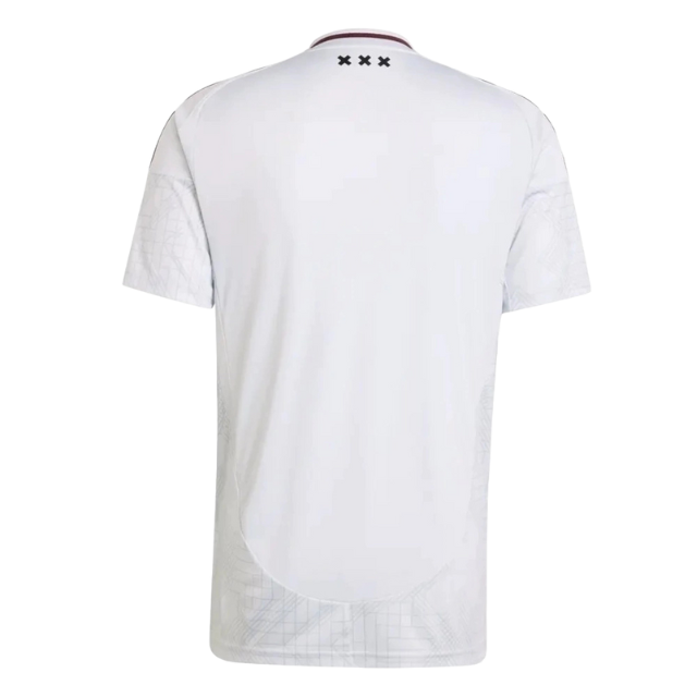 Camisa Ajax III 24/25 - Torcedor Masculina - Branca com detalhes em vinho