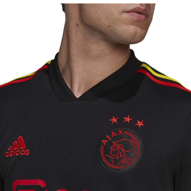 Camisa Ajax IlI Rastafari Culture 21/22 Torcedor Masculina - preta