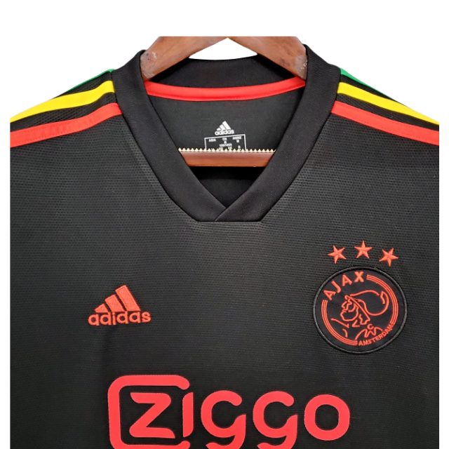 Camisa Ajax IlI Rastafari Culture 21/22 Torcedor Masculina - preta