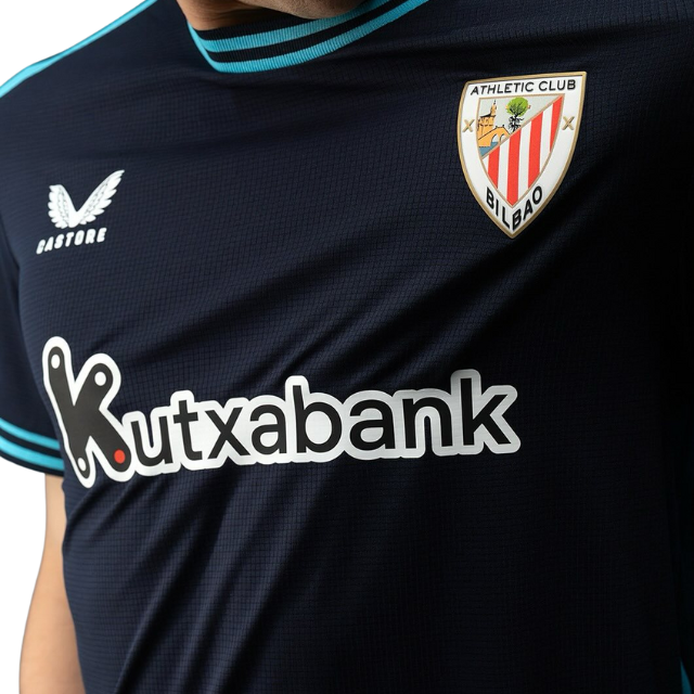 Camisa Athletic Bilbao II 2025/26 - Torcedor Masculina - Azul Marinho