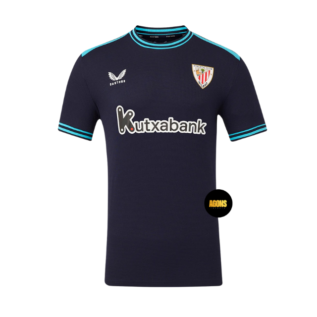 Camisa Athletic Bilbao II 2025/26 - Torcedor Masculina - Azul Marinho