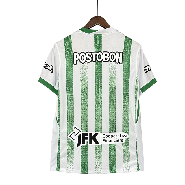 Camisa Atlético Nacional Home 25/26 - Torcedor Masculina - Branca e verde