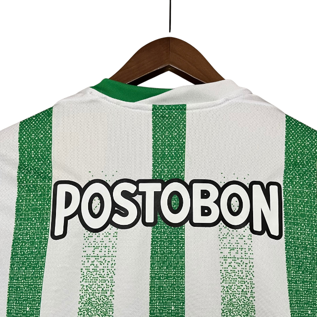 Camisa Atlético Nacional Home 25/26 - Torcedor Masculina - Branca e verde