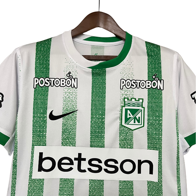 Camisa Atlético Nacional Home 25/26 - Torcedor Masculina - Branca e verde