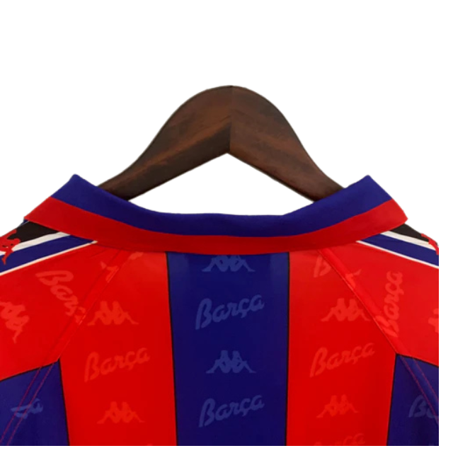 Camisa Manga Longa Retrô FC Barcelona 1996/97