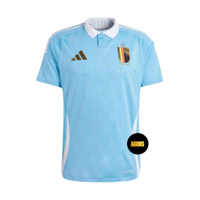 Camisa Bélgica I 24/25 - Torcedor Masculina - Azul com detalhes em branco