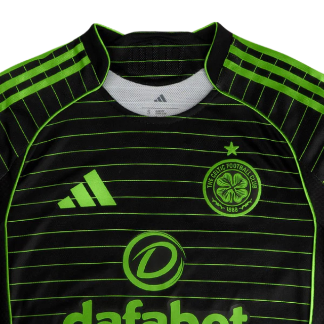 Camisa Celtic Away 2025/26 Masculina - Preta e verde