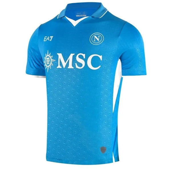 Camisa Napoli I 24/25 - Torcedor EA7 Masculina - Azul com detalhes em branco