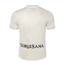 Camisa Napoli Away 25/26 - Torcedor EA7 Masculinon - Branca e dourada