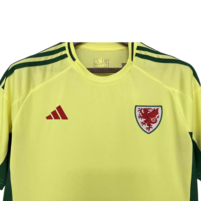 Camisa País de Gales II 24/25 - Torcedor Masculina - Amarela