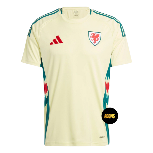 Camisa País de Gales II 24/25 - Torcedor Masculina - Amarela