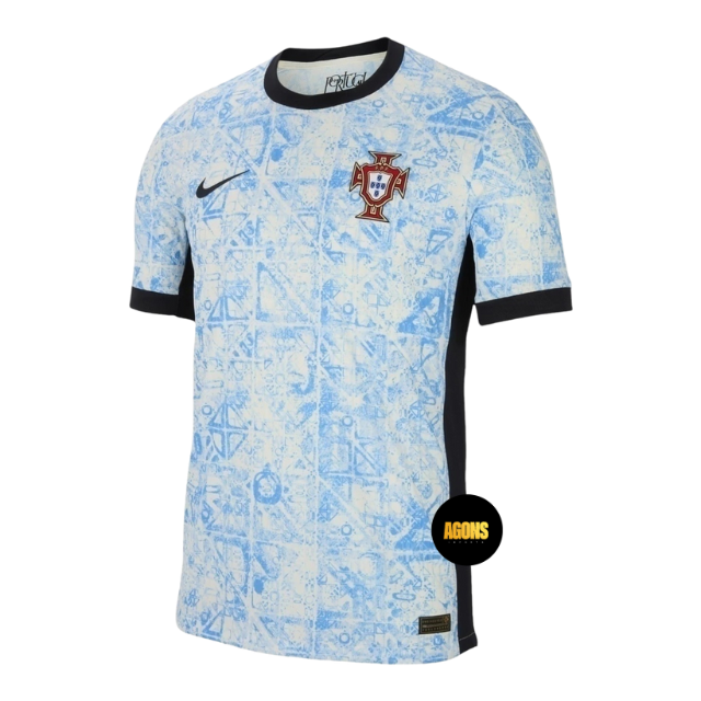 Camisa Seleção de Portugal II 24/25 - Torcedor Masculina - Branca com detalhes em azul