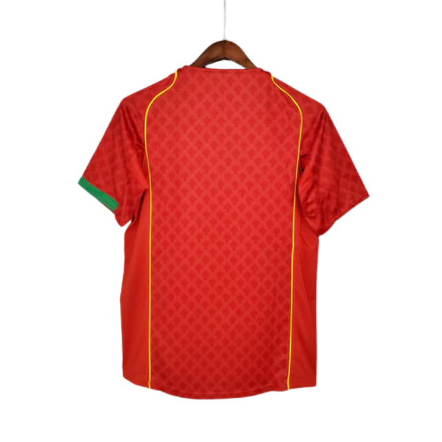 Camisa Retrô Seleção Portugal 2004 Home - Torcedor Masculina - Vermelha e verde