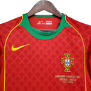 Camisa Retrô Seleção Portugal 2004 Home - Torcedor Masculina - Vermelha e verde
