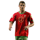 Camisa Retrô Seleção Portugal 2004 Home - Torcedor Masculina - Vermelha e verde