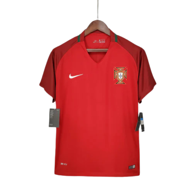 Camisa Retrô Seleção Portugal 2016/17 Home - Torcedor Masculina - Vermelha