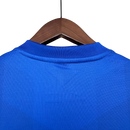 Camisa Retrô Seleção da Holanda II 2014    - Torcedor Masculina - Azul com detalhes em laranja