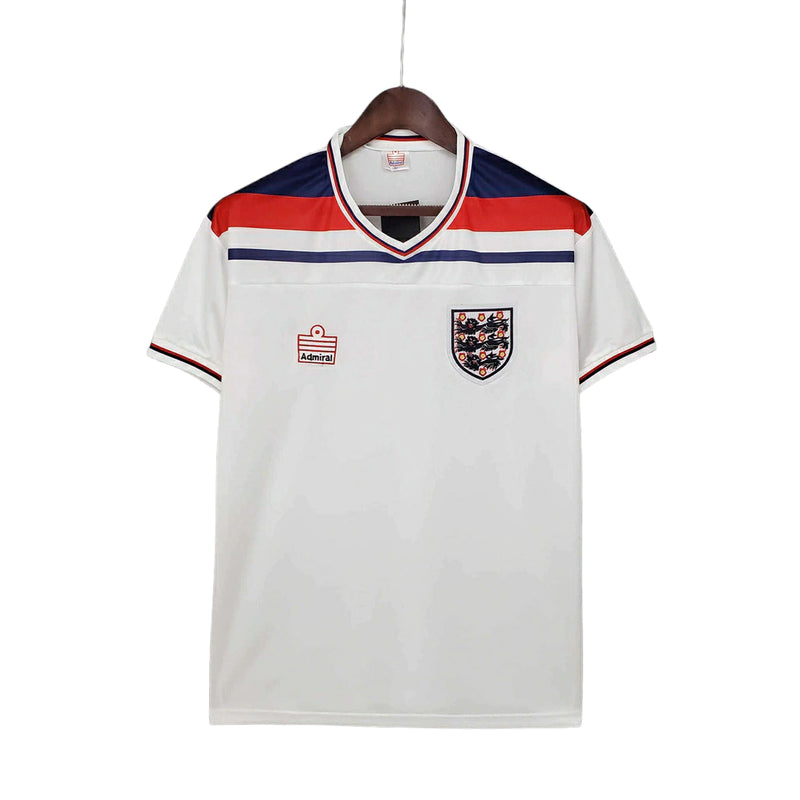 Camisa Retrô Seleção da Inglaterra 1982 - Masculina - Branca