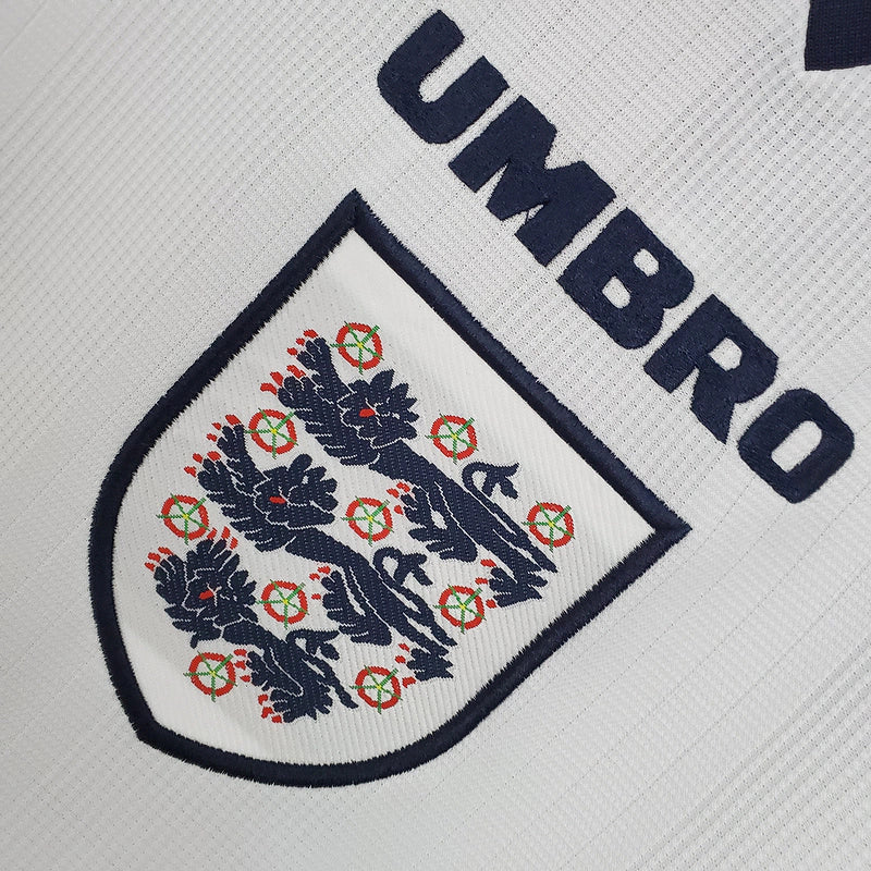 Camisa Retrô Seleção da Inglaterra 1996 - Masculina - Branca