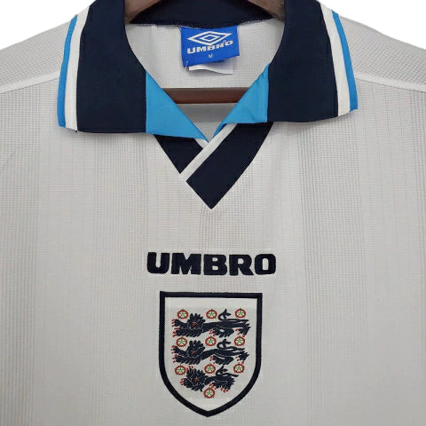 Camisa Retrô Seleção da Inglaterra 1996 - Masculina - Branca
