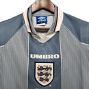 Camisa Retrô Seleção da Inglaterra 1996 -Masculina - Cinza