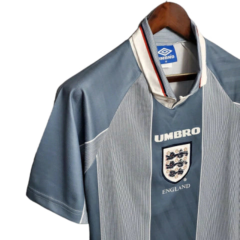 Camisa Retrô Seleção da Inglaterra 1996 -Masculina - Cinza