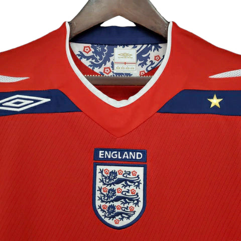 Camisa Retrô Seleção da Inglaterra 2008/2009 - Masculina - Vermelha