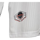 Camisa Retrô Seleção da Inglaterra I 1998 manga longa - Masculina - Branca com detalhes em azul e vermelho