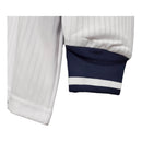 Camisa Retrô Seleção da Inglaterra I 1998 manga longa - Masculina - Branca com detalhes em azul e vermelho