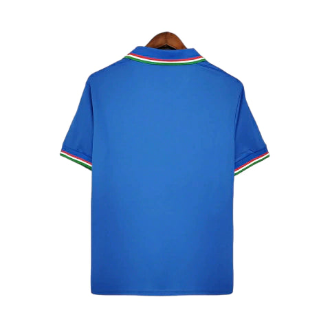 Camisa Retrô Seleção da Itália I 1982 - Masculina - Azul