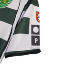 Camisa Retrô Sporting Lisboa I 2001/2003 - Torcedor - Branca com detalhes em verde