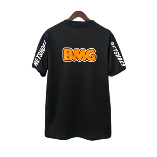 Camisa Retrô Santos All black 12/13 - Torcedor Masculina - Com todos patrocínios