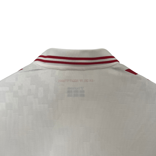 Camisa Seleção Dinamarca II 24/25 - Hummel - Masculina Torcedor - Branca