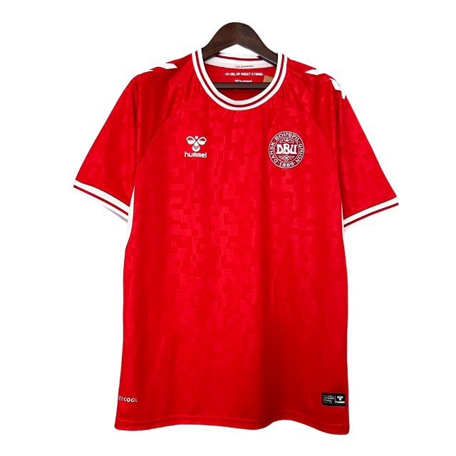 Camisa Seleção Dinamarca I 24/25 Vermelho - Hummel - Masculina Torcedor