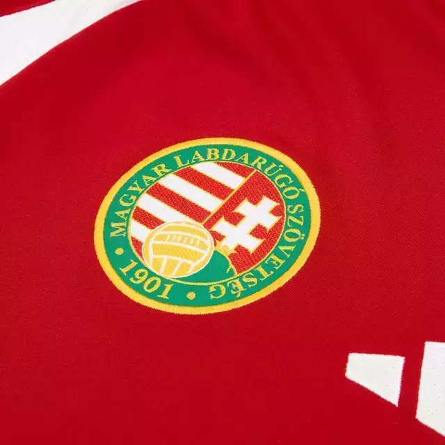 Camisa Seleção Hungria I 24/25 - Torcedor Masculina - Vermelha com detalhes em branco