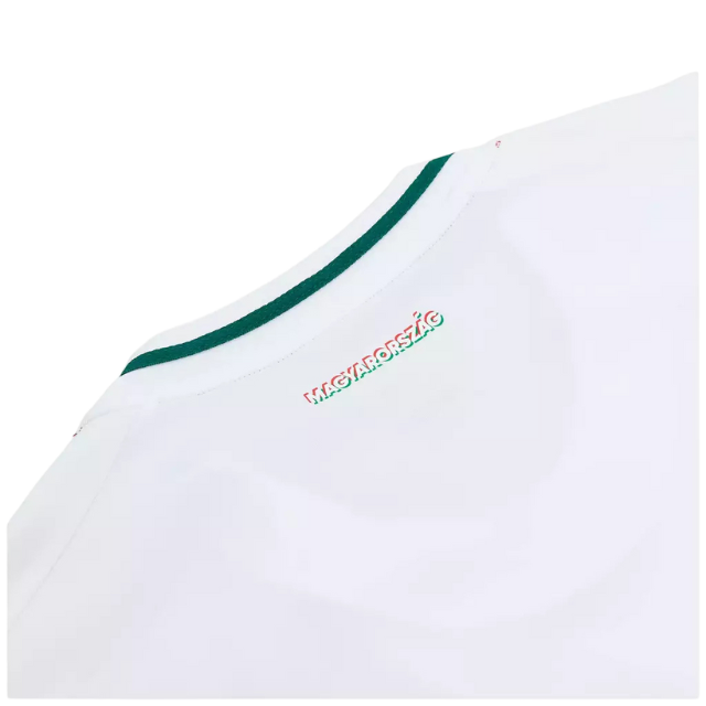Camisa Seleção Hungria I 24/25 - Torcedor Adidas Masculina - Branca com detalhes verde e vermelho