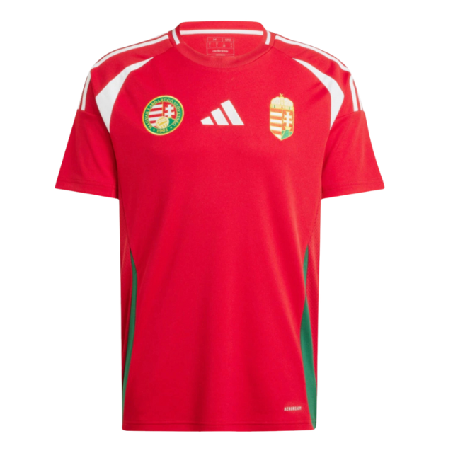 Camisa Seleção Hungria I 24/25 - Torcedor Masculina - Vermelha com detalhes em branco