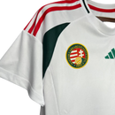 Camisa Seleção Hungria I 24/25 - Torcedor Adidas Masculina - Branca com detalhes verde e vermelho