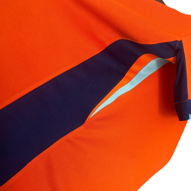 Camisa Seleção da Holanda I 24/25 - Torcedor Masculina - Laranja com detalhes em azul