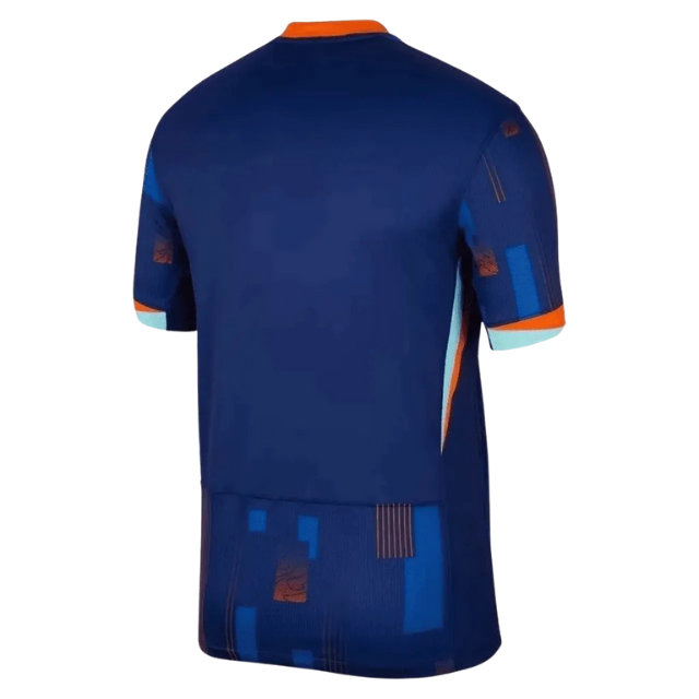 Camisa Seleção da Holanda II 24/25 - Torcedor Masculina - Azul com detalhes em laranja